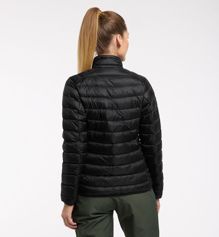 Haglöfs Womens Roc Down Jacket Black New Zealand 83625AWPB